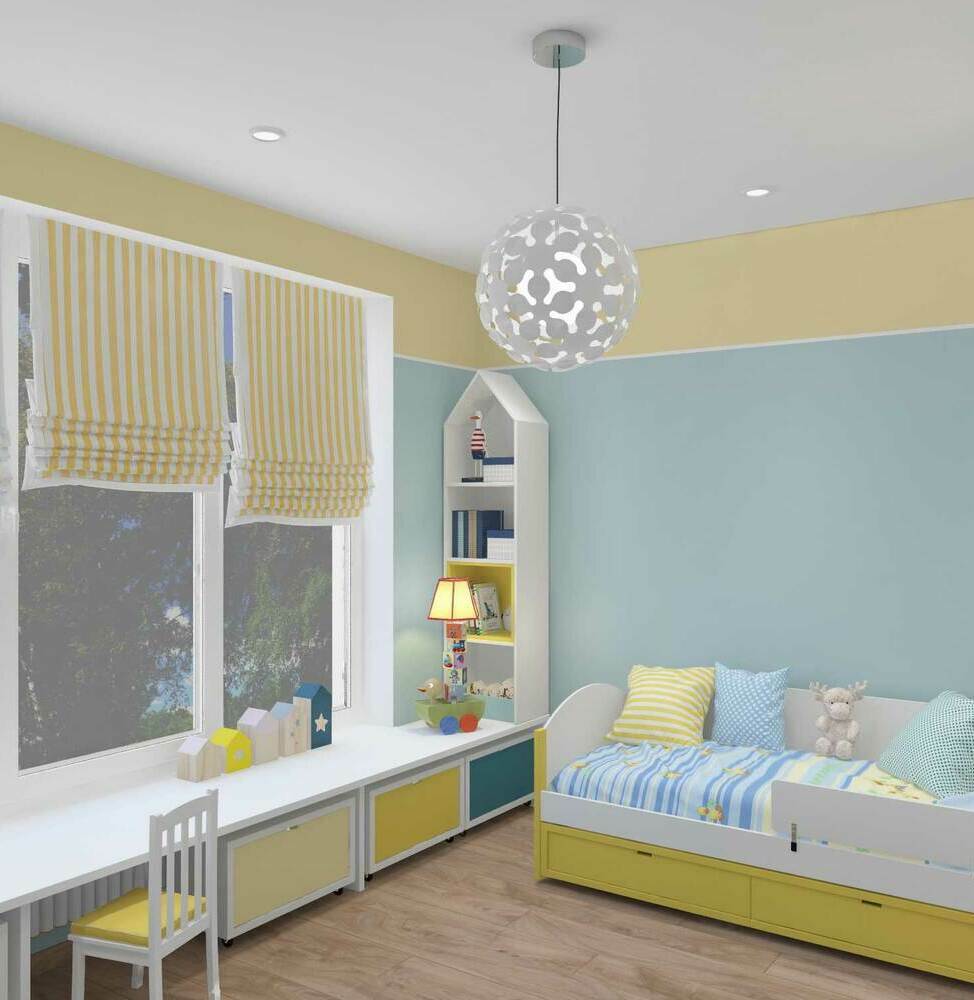 Дизайн детской комнаты "Посчитай утят"